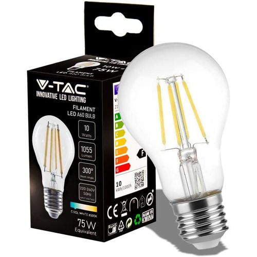 3800157683845 - Vtac - v-tac LED-Lampe E27 10W A67 Filamento 6500K