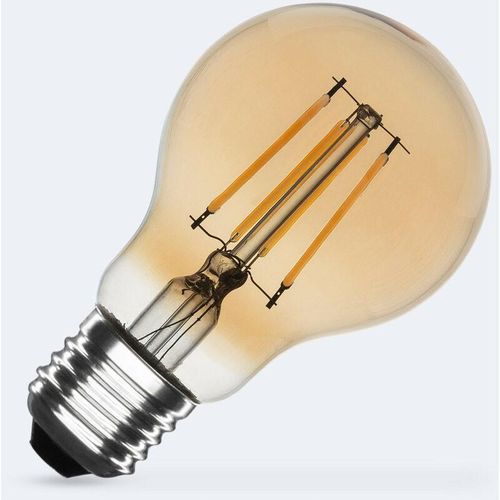 8445044117642 - Efectoled - LED-Glühbirne Filament E27 6W 600 lm A60 Gold 2700K Warmweiß No Flicker