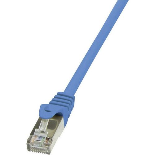 4052792025385 - CP1056S RJ45 Netzwerkkabel Patchkabel cat 5e f utp 200 m Blau mit Rastnasenschutz 1 St - Logilink