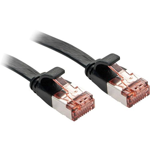 4002888475716 - 47571 RJ45 Netzwerkkabel Patchkabel cat 6 u utp 100 m Schwarz mit Rastnasenschutz 1 St - Lindy