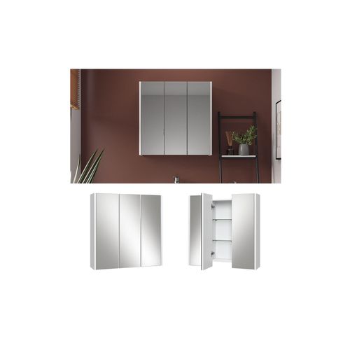 4066731243051 - Spiegelschrank Badspiegel Wandspiegel Majest Weiß Hochglanz modern 67x68 cm Badezimmer Schrank Badschrank Badezimmermöbel Badmöbel Tür 4066731243051 - Spiegelschrank Badspiegel Wandspiegel Majest Weiß Hochglanz modern 67x68 cm Badezimmer Schrank Badschrank Badezimmermöbel Badmöbel Tür