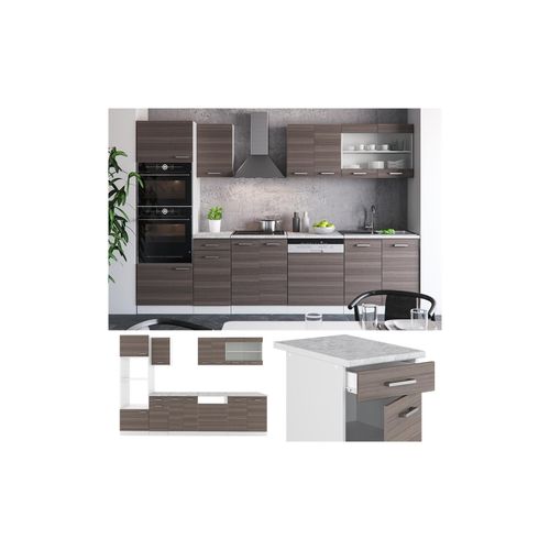 4251421931329 - VICCO KÜCHE R-LINE 300 CM KÜCHENZEILE KÜCHENBLOCK EINBAUKÜCHE – EDELGRAU 4251421931329 - VICCO KÜCHE R-LINE 300 CM KÜCHENZEILE KÜCHENBLOCK EINBAUKÜCHE – EDELGRAU