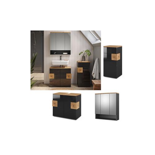 4066731029334 - Badmöbel Set Badezimmermöbel Eden Spiegelschrank Unterschrank Midischrank 4066731029334 - Badmöbel Set Badezimmermöbel Eden Spiegelschrank Unterschrank Midischrank