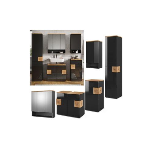 4066731029365 - Badmöbel Set Eden Spiegelschrank Unterschrank Hochschrank Midischrank Bad 4066731029365 - Badmöbel Set Eden Spiegelschrank Unterschrank Hochschrank Midischrank Bad