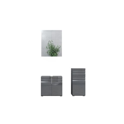 4251421932753 - VICCO Badmöbelset FREDDY Spiegelschrank Unterschrank Midi anthrazit hochglanz 4251421932753 - VICCO Badmöbelset FREDDY Spiegelschrank Unterschrank Midi anthrazit hochglanz