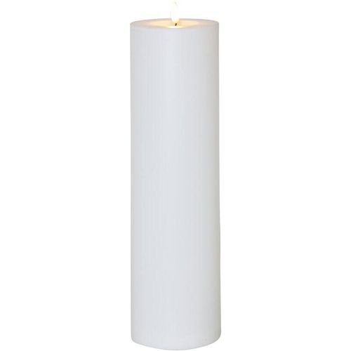 7391482064264 - LED-Kerze Flamme Rak 375 cm weiß Kunststoff Batteriebetrieb