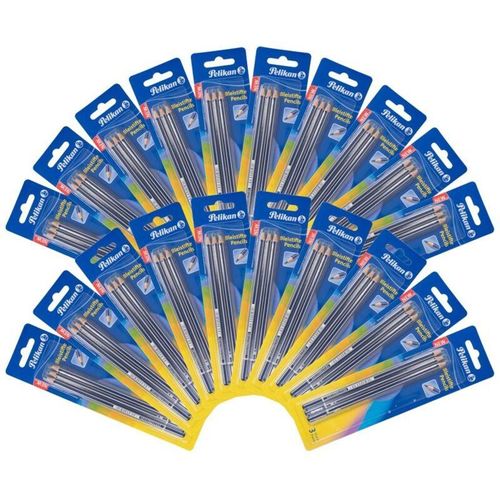 4250407392154 - 20x3er Pack Bleistifte Härtegrad 2B Schulstift Zeichenstifte bruchstabil - Pelikan