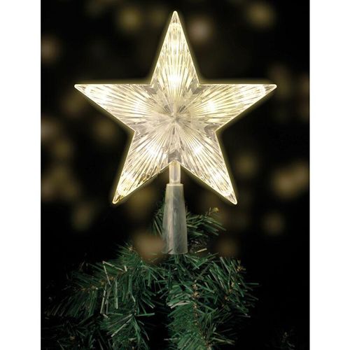 4260700650035 - Spetebo - led Weihnachtsbaum Spitze 22 cm - 10 led - Beleuchteter Stern für den Christbaum mit Timer