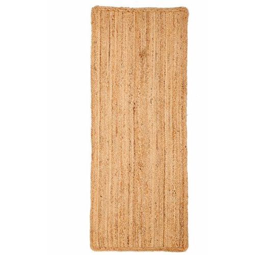 4262371533464 - Spetebo - Jute Teppich lola handgewebt natur - rechteckig   200 x 80 cm - Bodenmatte Läufer Fußmatte ethno boho Style