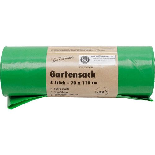 4333692002769 - Trendline - Müllsäcke für Gartenabfälle 120 l Gartensack 5 Stück Abfallbeutel