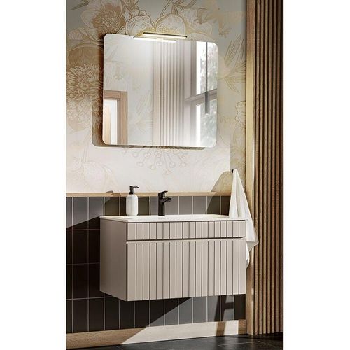 4066075125747 - Lomadox - Waschplatz Badezimmer Waschtisch 81 cm Kaschmir IRAKLIO-56-CASHMERE b h t ca 81 200 46 cm - beige