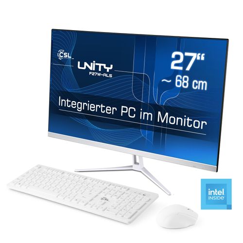 4061474205359 - CSL All-in-One PC Unity F27-ALS N200 Windows 11 Computer Gr Windows 11 Home64bit 8 GB RAM 1000 GB SSD weiß All in One PC