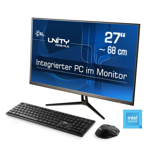 4061474205120 - CSL All-in-One PC Unity F27-ALS N200 Windows 11 Computer Gr Windows 11 Home64bit 8 GB RAM 2000 GB SSD schwarz All in One PC