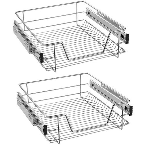 0784035909490 - 2x Küchenschublade Teleskopschublade 50cm - Küchenschrank Schrankauszug Schlafzimmerschränke Korbauszug Vollauszug (50cm) - Uisebrt