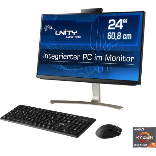 4061474155289 - CSL All-in-One PC Unity U24B-AMD   5650GE 1000 GB 16 RAM Win 11 Computer Gr Microsoft Windows 11 Home (64 Bit) 16 GB RAM 1000 GB SSD schwarz All in One PC