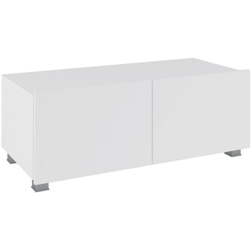 5905351285111 - Lowboard pune 100 TV-Schrank für Wohnzimmer Weiß Weiß Glanz - Furnix