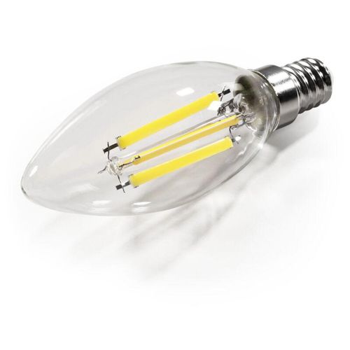 4250967340169 - Mcshine - led Filament Kerzenlampe Filed 3000K E14 6W 1055lm 230V warmweiß