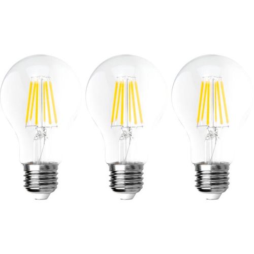 4250967319165 - Mcshine - led Filament Set 3x Glühlampe E27 8W 1055lm warmweiß klar