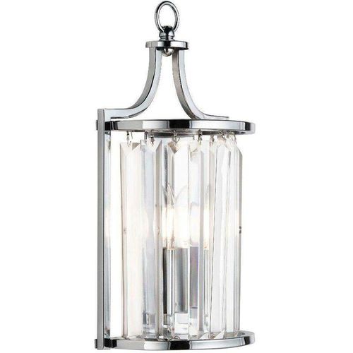 5053423135717 - Victoria - 1 Licht Wandleuchte Chrom mit Glas E14 - Searchlight