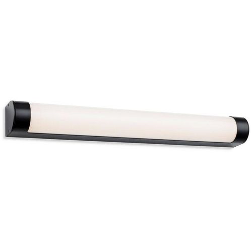 5036797154423 - Firstlight Products - Firstlight Lima Badezimmer led Wandleuchte 600mm Schwarz mit Opal Diffusor IP44