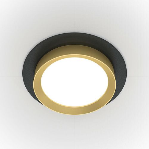 4099776026686 - Hoop Rundes Einbau-Downlight Schwarz Gold GX53 - Maytoni