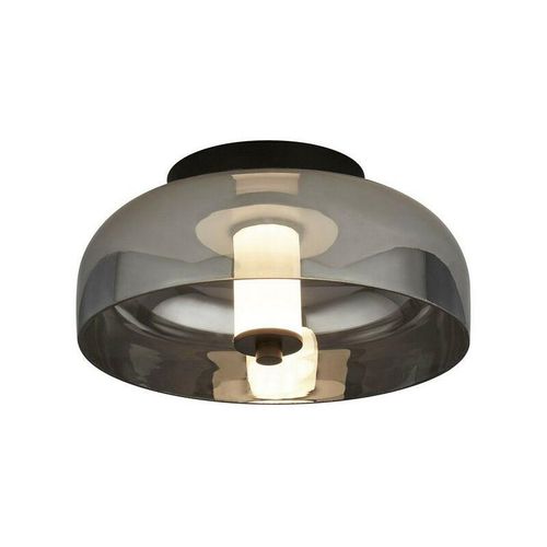 5053423175263 - - Suchscheinwerfer Frisbee 1 Light Led Flush Mattschwarz mit Rauchglas