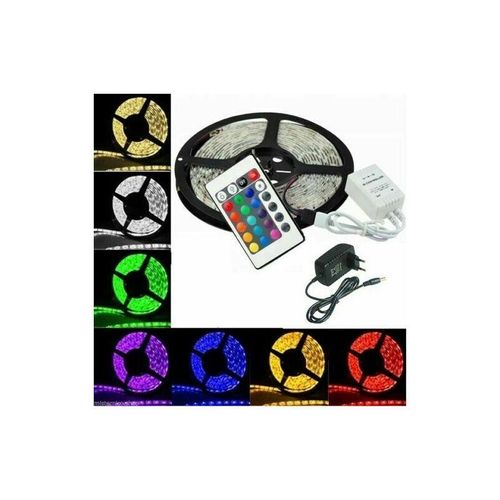 8059606098883 - Housecurity - led streifen smd 5050 rgb IP65 5 meter spule mit netzteil und fernbedienung