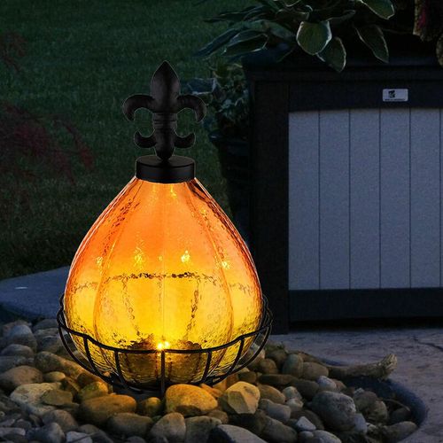 4059157352483 - Etc-shop - Solarlampe Outdoor Solarleuchte Garten Stand Tischlampe led Solar Außen Glas Effekt Metall Lichteffekt 1x led warmweiß DxH 17x25 cm 4059157352483 - Etc-shop - Solarlampe Outdoor Solarleuchte Garten Stand Tischlampe led Solar Außen Glas Effekt Metall Lichteffekt 1x led warmweiß DxH 17x25 cm