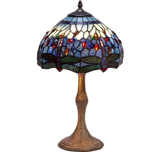 8435763145927 - Fijalo - Tiffany Tischlampe mit Profil Basisprofil Belle Rouge D-20 cm enthält nicht die erforderliche Baugruppe Nr