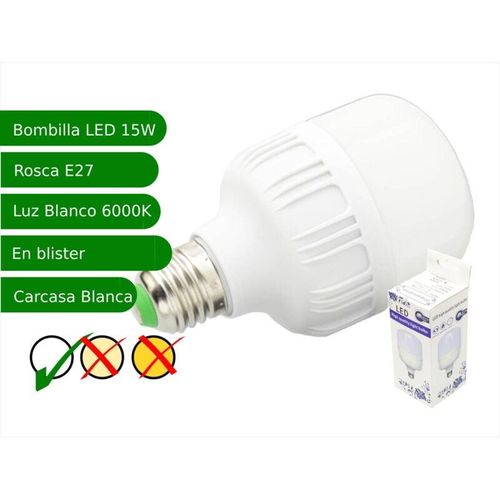 8435523817347 - Jandei - led -Glühbirne 15W E27 luz 6000ºK kalte Weiße led -Lampe E27 Standard