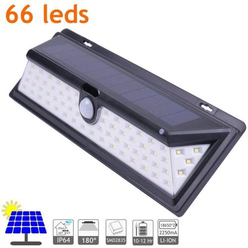 8435523825465 - Wendet Solar led Outer led IP64 65 LEDs 800 Lumen an Winkelerkennung 120º Batterie Li-IC 2500 mA Bewegungssensor 3 Beleuchtungsmodi Dauer bis zu