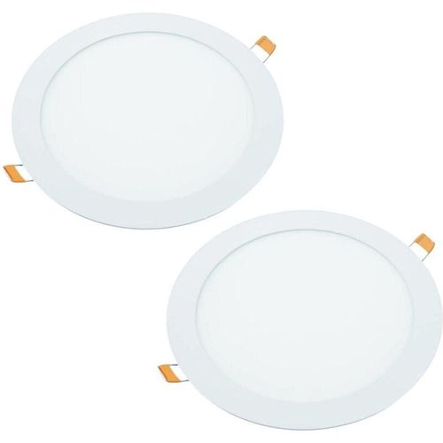 8435523821627 - Jandei - 2x Downlight led 18W Redondo Embrace 4200K Matte White Aro Aluminium für 200-205 mm Downlight led led