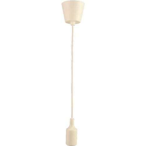 8435523817040 - Basisanhängerlampe Kabel und weiße E27 -Plastiklampe - Jandei