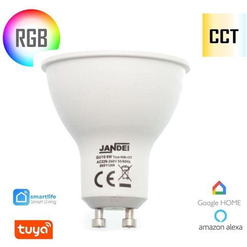 8435523840758 - Jandei - LED -Glühbirne Gu10 6W RGB+CCT Tuya LEX LEX