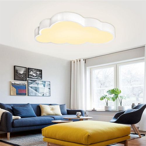 0784035923502 - Uisebrt - led Deckenleuchte Wolken Deckenlampe Kinderzimmer 48W Ultradünne Dimmbar Kreative Wolkenlampe mit Fernbedienung für Babyzimmer Schlafzimmer