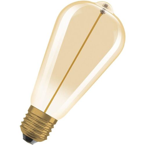 4099854049873 - LED-Lampen Vintage-Edition 12 Watts Ersatz E27 ST64-shape 2700 Kelvin Warm weiß Klares Glas single Pack - Gold - Osram