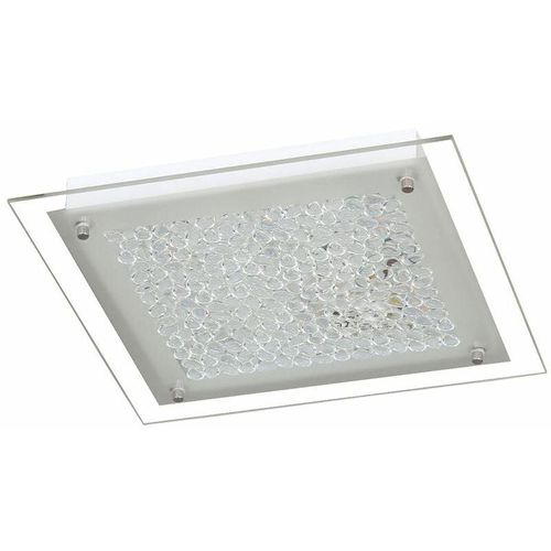 4003474279695 - Wofi - Deckenleuchte Wohnzimmerlampe Deckenlampe tropfenförmiges Glas Klarrand 15W 1200 Lumen warmweiß l x b x h 25 x 25 x 5 cm action 976701060300