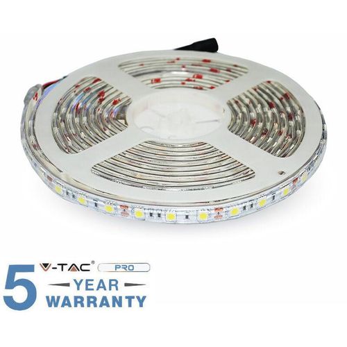 3800230621511 - Vtac - v-tac led strip 5 mt 300 LEDs smd 5050 IP65 kalt natur-warm