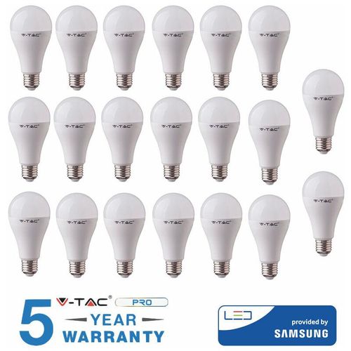 0604220598448 - Vtac - led glühbirnen 18 w E27 v-tac samsung warmes naturweiss kaltweiss 20 stück 0604220598448 - Vtac - led glühbirnen 18 w E27 v-tac samsung warmes naturweiss kaltweiss 20 stück