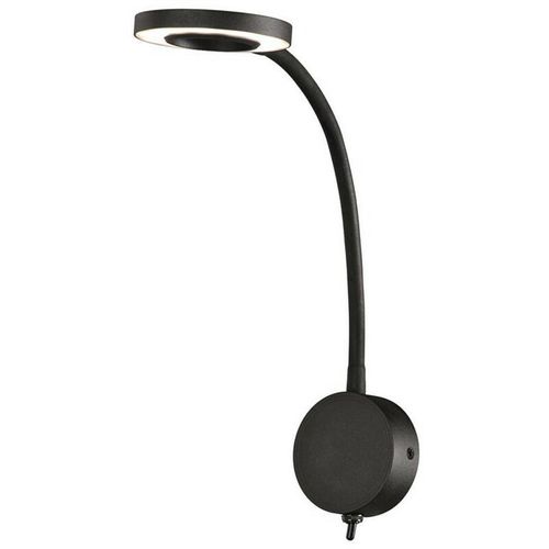 8435153260513 - Inspired Lighting - Inspired Mantra Fusion - Boavista - Wandleuchte Reader 1L 5W led Ringkopf 3000K 261lm runder Sockel Mattschwarz