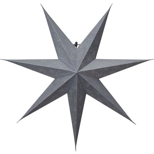 7391482033857 - Star Trading Papierstern ?Decorus? handgeschöpftes Papier silber-grau Ø 75cm