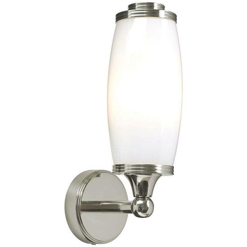 5024005213406 - Elstead Lighting - BATH-ELIOT1-PN Wandleuchte Eliot 1x3W led G9 Messing Nickel poliert Opalglas H28cm B9cm IP44 3000K dimmbar