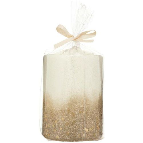 3560231580643 - Fééric Lights And Christmas - Kerze glitter farbverlauf 10x15cm gold - Feeric lights & christmas - ecru