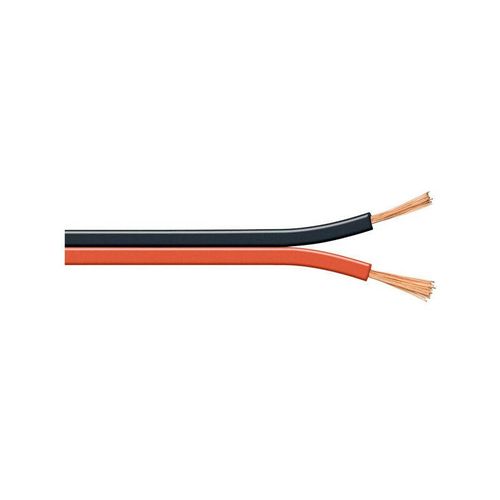 4040849150227 - Lautsprecherkabel rotschwarz cca 100 m Spule Querschnitt 2 x 075 mm² (15022) - Goobay