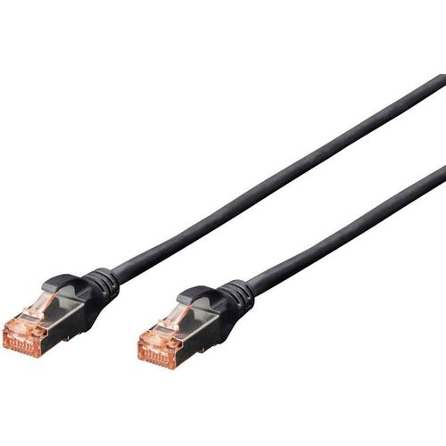 4016032322085 - DK-1644-070 BL RJ45 Netzwerkkabel Patchkabel cat 6 s ftp 700 m Schwarz Halogenfrei verdri - Digitus