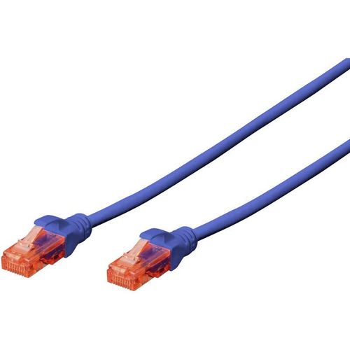 4016032387541 - DK-1617-0025 B RJ45 Netzwerkkabel Patchkabel cat 6 u utp 025 m Blau Halogenfrei verdrillt - Digitus