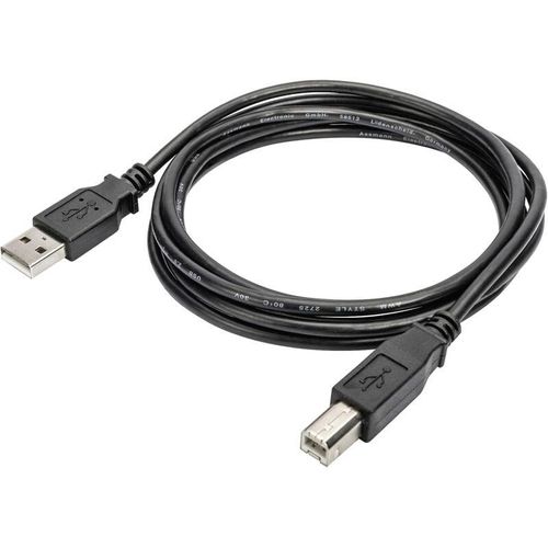 4016032452034 - USB-Kabel usb 20 usb-a Stecker usb-b Stecker 180 m Schwarz 10 St Geschirmt doppelt gesc - Digitus