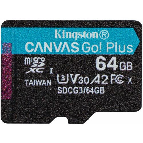 0740617301175 - 0 Technology 64GB microSDXC Canvas Go Plus 170R A2 U3 V30 Einzelpack ohne Adapter Speicherkarte 64 GB