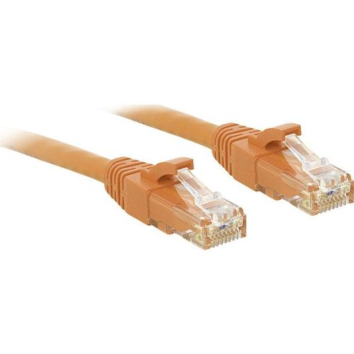 4002888481069 - 48106 RJ45 Netzwerkkabel Patchkabel cat 6 u utp 050 m Orange mit Rastnasenschutz 1 St - Lindy