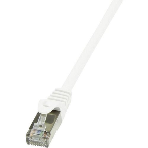 4052792021844 - CP2091S RJ45 Netzwerkkabel Patchkabel cat 6 f utp 1000 m Weiß mit Rastnasenschutz 1 St - Logilink